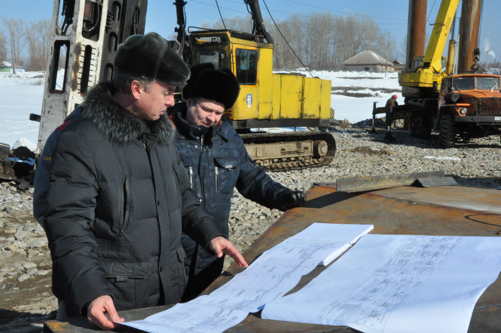 МГ3к. Строительство капитального моста через р. Курья в Алтайском крае